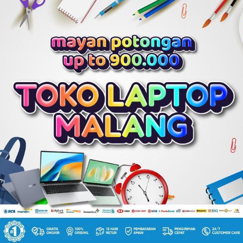 10 Toko Laptop Malang Diskon 900rb, Bisa Kredit Tanpa DP